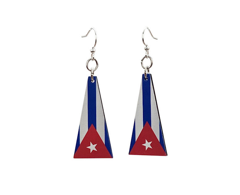 Cuban Flag Earrings #S201