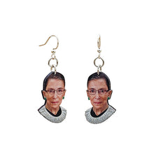 Load image into Gallery viewer, Ruth Bader Ginsburg Earrings #T002
