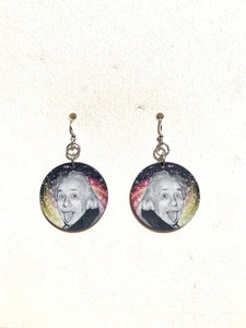 Funny Albert Einstein Earrings #T008