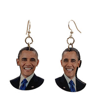Load image into Gallery viewer, Barack Obama Earrings #T077
