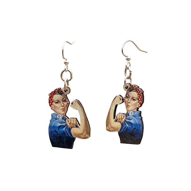 Rosie the Riveter Earrings #T114