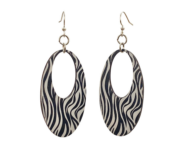 Zebra Print Earrings # T140