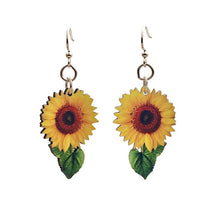Load image into Gallery viewer, Vibrant Sunflower Earrings #1688
