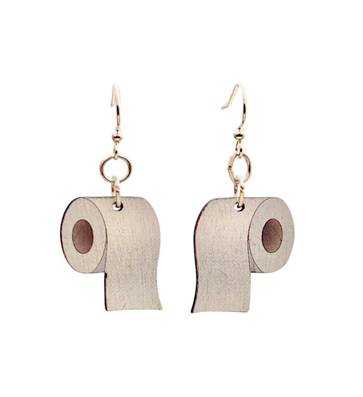 Toilet Paper Roll Earrings # T151