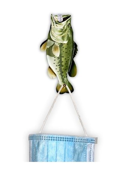 Bass Fish Ornamental Mask Holder #T206